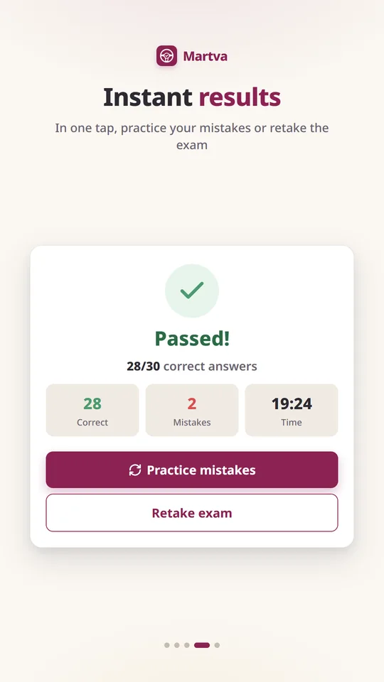Instant results