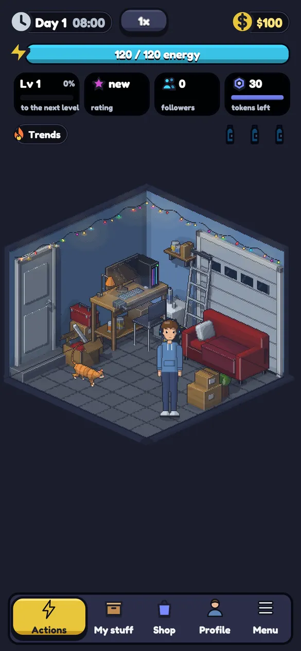 Day 1: the coder at a beige PC in the family garage